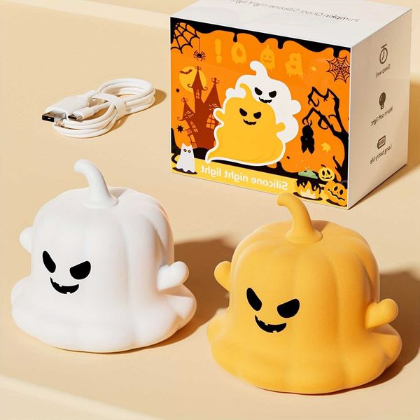 LightTimer-Enabled Pumpkin Ghost Table Night — compare prices at CompareOffers