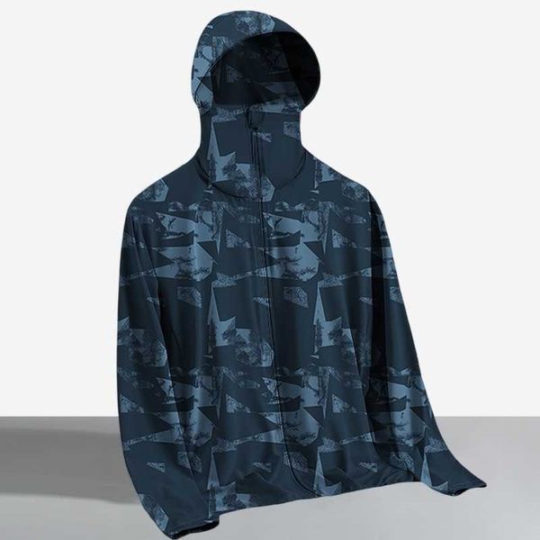 and Sunscreen men clothing for women summer fashion hooded ice silk casual loose and breathable outdoor thin UV resistant M260621