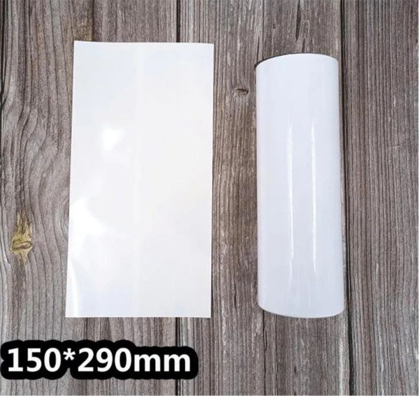 Bulk Office Supplies Wholesale Sublimation Film school PVC Heat Wrap Bag Blank Shrink Papers For Skinny Regular Wine Tumbler Free Shipping 08