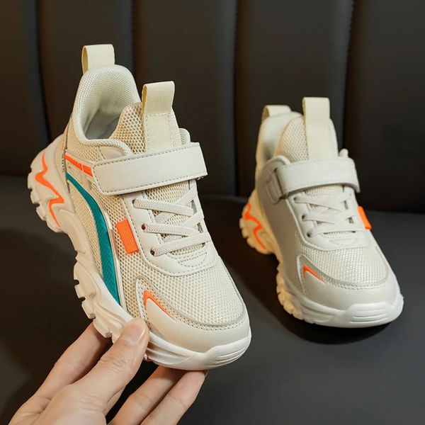 Lightweight Children's Black Sneakers Breathable Mesh for Boys Casual Walking Shoes Non-slip Kid Girls School Running Shoes