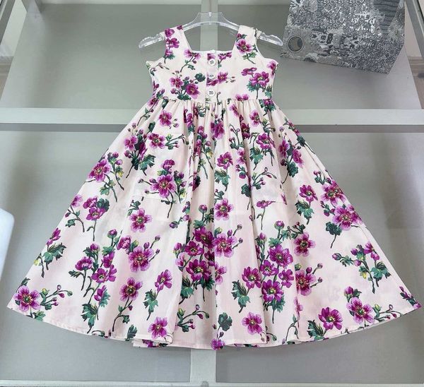 new Kids girls dresses babies designer princess tulle children's designer casuall cotton beach dress short sleevele lace skirts