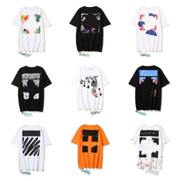 Designer TShirts - Cotton Short Sleeve Casual Round Neck T-Shirts for Men & Women - Summer Couple Letter Print - White & Black Youth