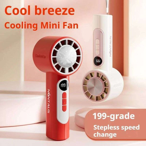 Portable Handheld Fan,199-Speed Stepless Adjustable Mini with 3000mAh Battery, Semiconductor Cooling Personal Fan for Travel