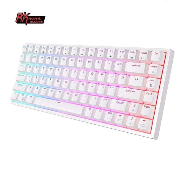 RK ROYAL KLUDGE RK84 75 RGB Triple Mode Mechanical BT50/24G/USB-C 84 Hot Swappable BT Wireless Gamer Keyboard 26Y0613Z260702