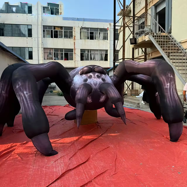 Horrible Newly Designed Inflatable Gray Black Spider High Quality Inflatable Halloween Spider For Yard Party Decoration
