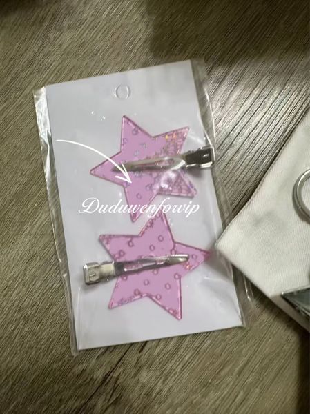 New Star clips Party gift Desinger Hair Clips Set of 2 Pink hairpin Sparkle d Collection Hair Jewelry Gift box package 2026 New GWP vip