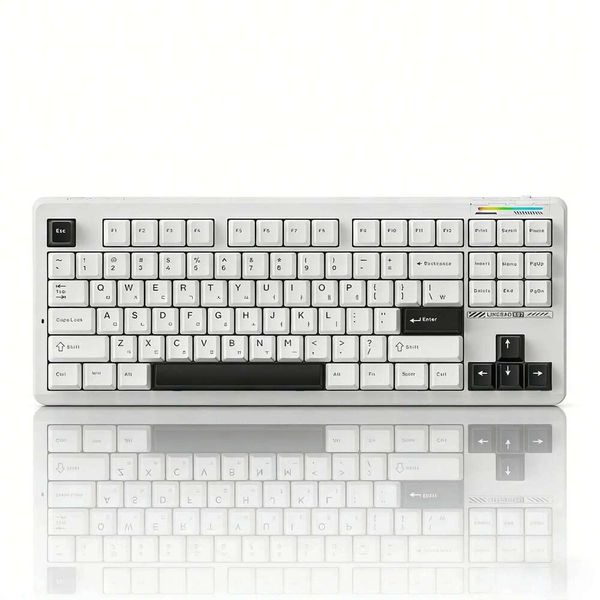 AULALINGBAO K87 Wireless Keyboard Korean Letters Gasket-Mounted PBT Keycaps Macro Software LEOBOG Switch 26Y0613Z260702