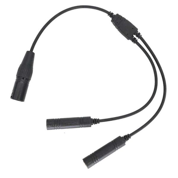 Airbus 5 Pin Adapter Black GA Dual Plugs Male To XLR Female Converter Universal for Aviation Communication