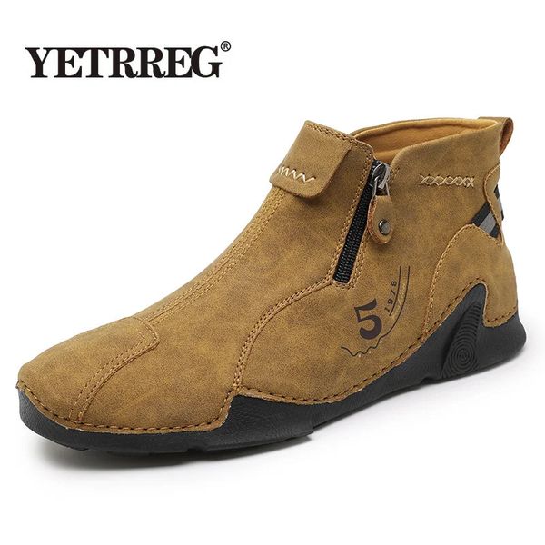 Crafted for Comfort: Stylish Handmade Leather Ankle Work Boots
