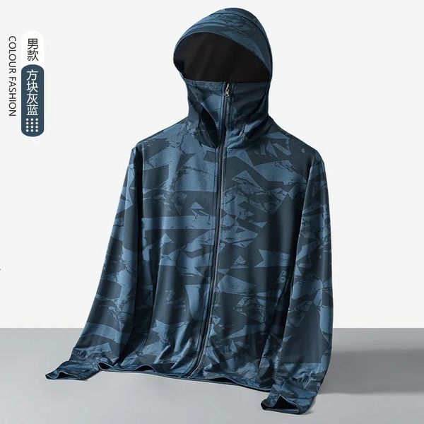Men's Coats UPF 50 Sunscreen Jacket for Hooded Breathable Cool Thin Windbreaker Plus Size Casual Jackets Outwear Sportswear