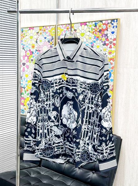 Men's Designer Shirts Brand Clothing Men Shorts Sleeve Dress Shirt Hip Hop Style High Quality Cotton Tops 16429