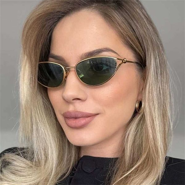 Sunglasses Designer Sun Small Frame Knot Cat Eye Metal New Retro Ins Personality Eye Glasses Trendy Luxury eyewear Store