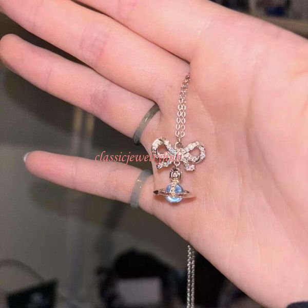 vivienns west wood jewelry necklace Empress Glacier Blue — compare prices at CompareOffers
