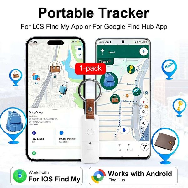 Dual System Gps Tracker Google/Appl Smart Activity Trackers Wearable Devices Android Tags Find My Devic