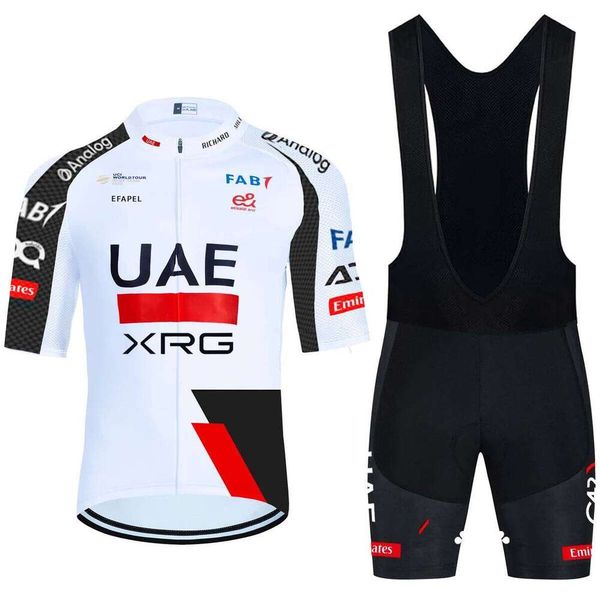 2026 New WHITE Cycling UAE Team Bike Jersey Shorts 10 Color Men Women Quick dry Ropa Ciclismo Bicycle TShirt Clothing 26Y0615