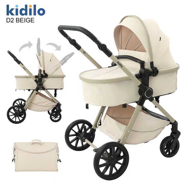 baby stroller is adjustable for sitting and lying lightweight and foldable high-view two-way a magical tool for walking newborns L2606168UWJ