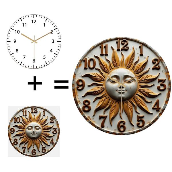A Glass Wall Clock With A Diameter Of 30Cm Is Perfect For An Anniversary Gift, Birthday Present, Or Holiday Gift