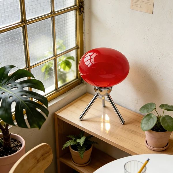Bauhaus MidCentury Glass Mushroom Table Lamp Nordic Ins — compare prices at CompareOffers