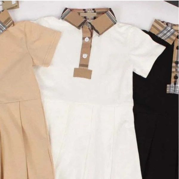 Dresses Designer Dress For Luxury Kids Fashion Simple Brand Dress Girls Casual Letter Short Sle Dresses -8 Sweet Classic