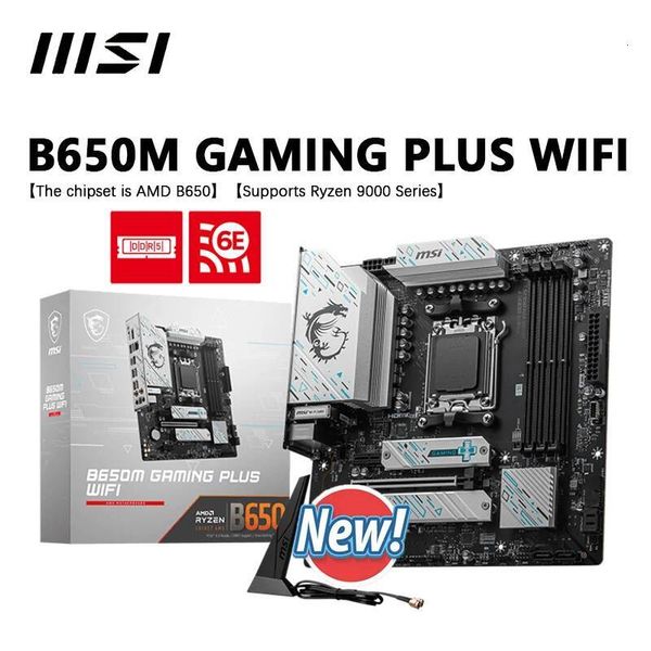 MSI B650M GAMING PLUS WIFI New AMD B650 Supports DDR5 192GB AMD Ryzen 7000 8000 9000 Series Socket AM5 Motherboard