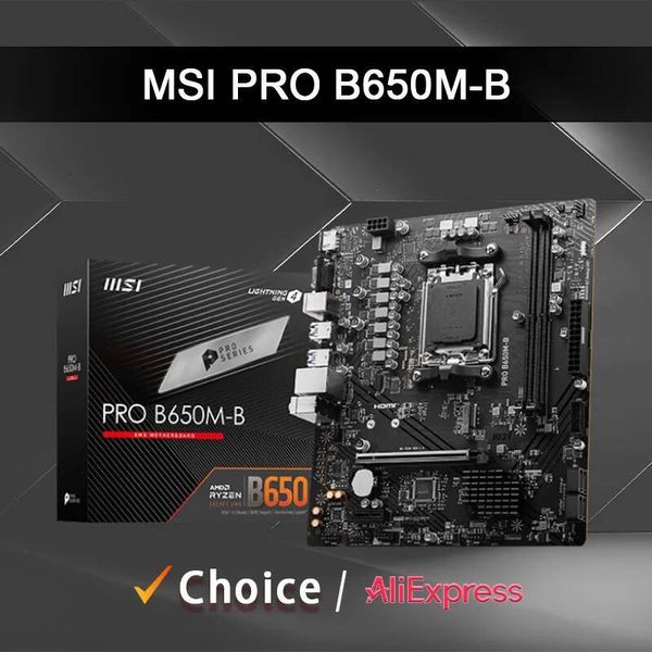 MSI PRO B650M-B New B650M AMD B650 Ryzen 7000/8000/9000 series CPU processors Motherboard Socket AM5