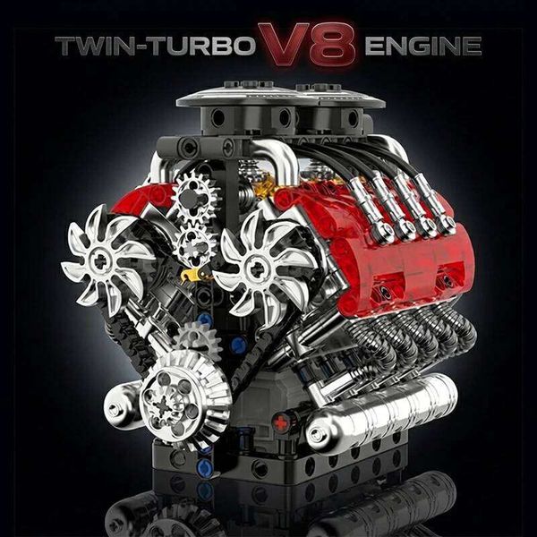Turbo V8 Engine Technical Building Blocks Motorized — compare prices at CompareOffers
