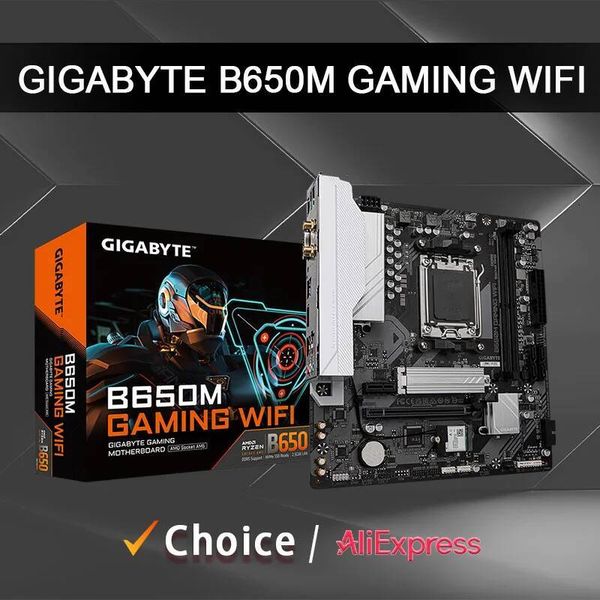 GIGABYTE B650M GAMING WIFI New Support for DDR5 M2 AMD Ryzen 7000/8000/9000 series processors Socket AM5 Motherboard