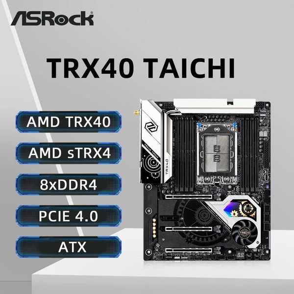 ASRock TRX40 Taichi Motherboard Supports 3rd Gen AMD Ryzen Threadripper Processors 3990X 3970X 3900X CPU DDR4 NVME M2