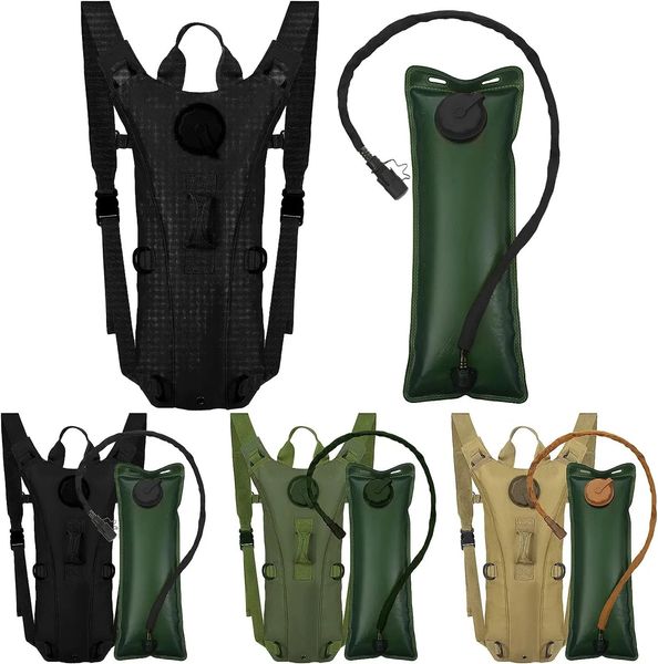 Sport Hydration Pack Backpack Waterproof Nylon Water Bag with 3 Liter Bladder for Hiking Cycling Climbing 260617