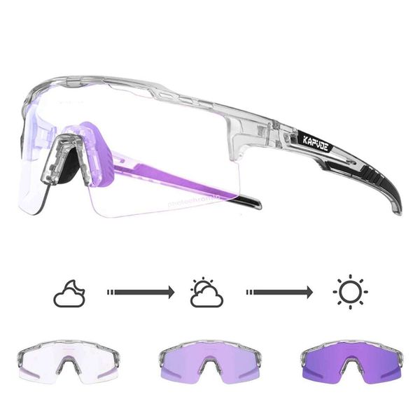 Photochromic Sunglasses Cycling Glasses for Men Women Cycle Eyewear Goggle Sports Speed Road MTB Mountain Bike Bicycle J260618
