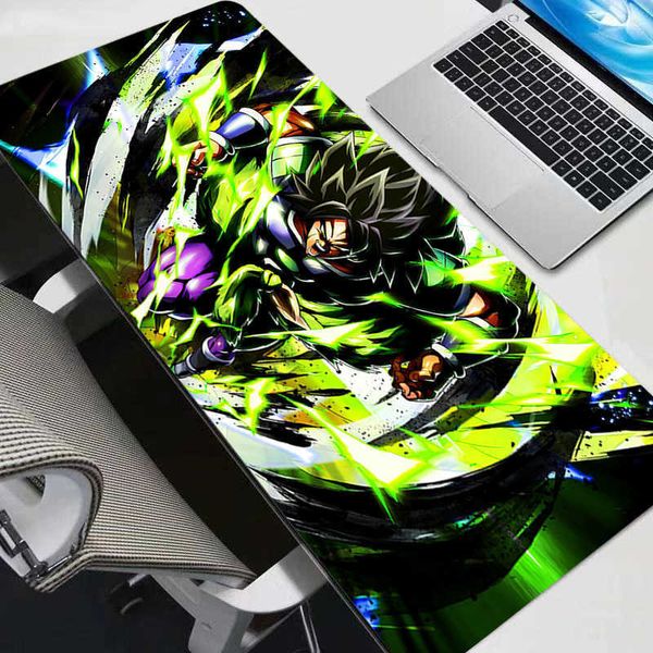 Dragon Broly Ball Z Mouse Pad Gamer Large Computer Notebook Pc Mousepad Carpet Gaming Accessories Keyboard DBZ Desk Mat D260618
