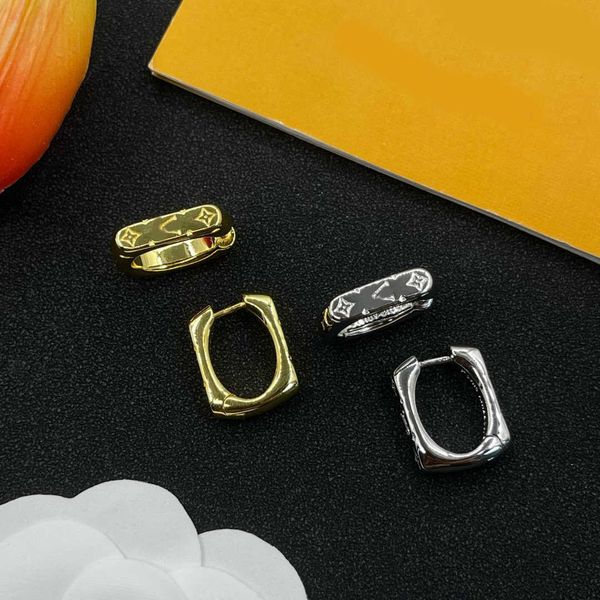 Earrings Designer Luxury Brand Hoop Earrings Classic Rings Clip Gold Silver Plated Stud Earrings For Women Men Wedding Party Classic Jewellery Gift L26