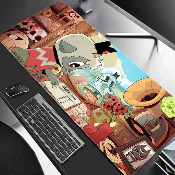 of Cult The Lamb Gaming Mouse Pad Kawaii Extended Desktop Anime Mouse Mat Keyboard Pad Gamer PC Computer Game Desk Accessories D260618