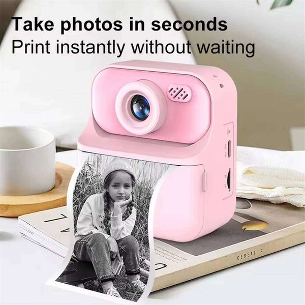 Print HD 2.4'' Instant Photo Printing Portable Digital Camera for Girls Boys Birthday Gifts J260618