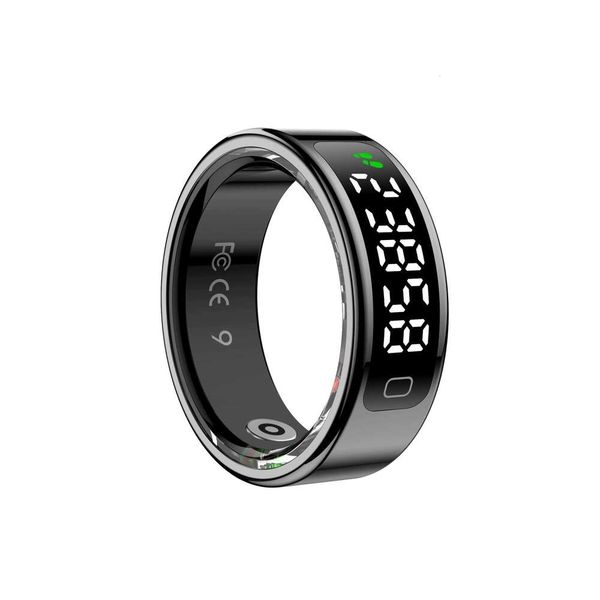 New R11c Smart Ring With Display Screen Gesture Control Sleep Heart Rate Oxygen Health Step Calorie Sports