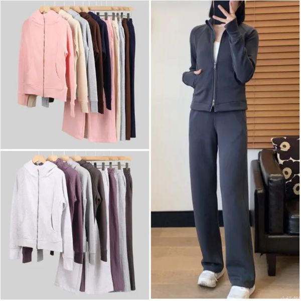 DHgate 2026 Gym Clothe Set Piece Yoga Gold Zipper Gym Clothing Outfits Pant Women Full Zip Sportswear Workout Track Sweatshirt Running Coat With workout set Pockets 11 sold by DHgate