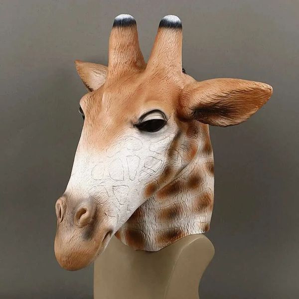 2026 New Cosplay Animal Giraffe The Zoo Animals Masks Halloween Masquerade Mask Props Latex Prop Toys 22