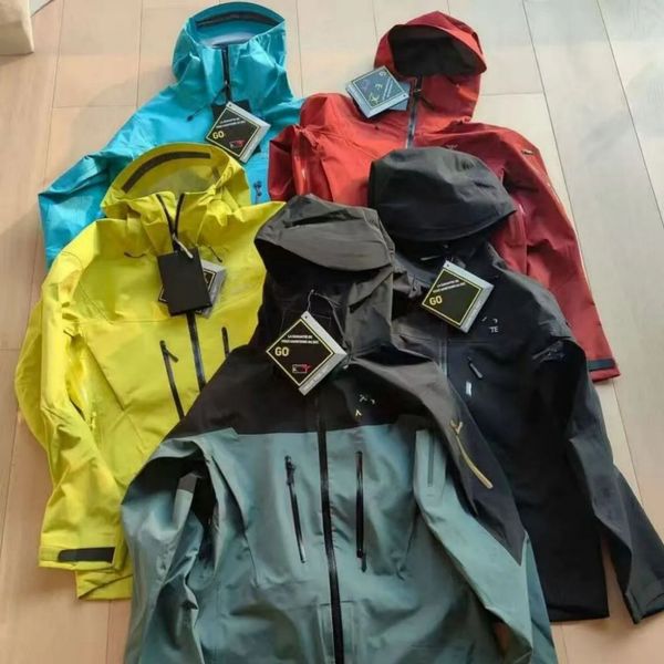 Jacket Man Designer Jacket Embroidery Gotex Rain Jackets Arct SV Shell Hooded Raincoat Waterproof Jackets Windbreaker Ski Jacket for Outdoor