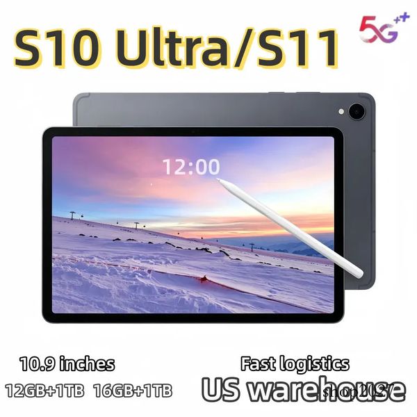 2025 new S10/S11 Ultra 11 inch high definition tablet 2 in 1 256GB learning drama watching office online courses drawing support for multiple languages