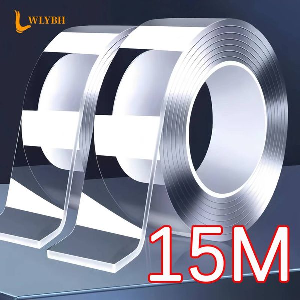 Nano Sided Adhesive Extra Strong Glue Two Masking Waterproof Traceless Strip Reusable Double Face Tape