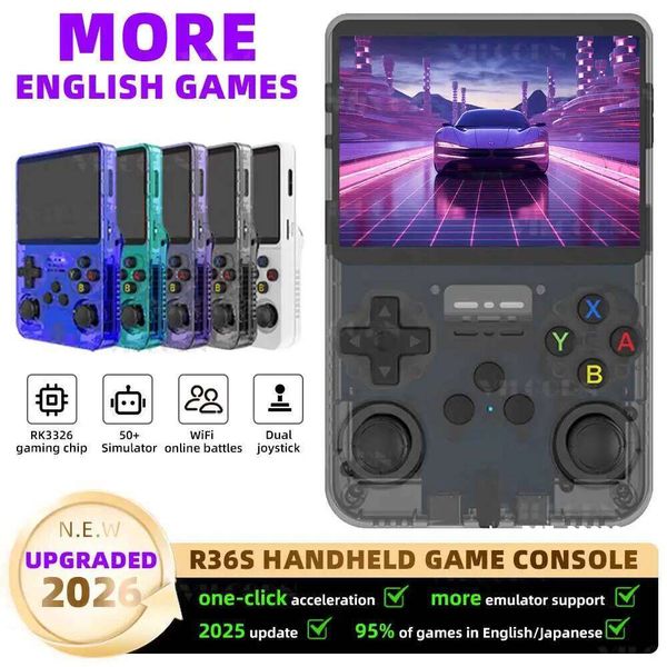 2026 ArkOS Retro Handheld 3.5" I Portable Game Player Genuine R36S Console 50+Emulators Classic Games Gift J260622