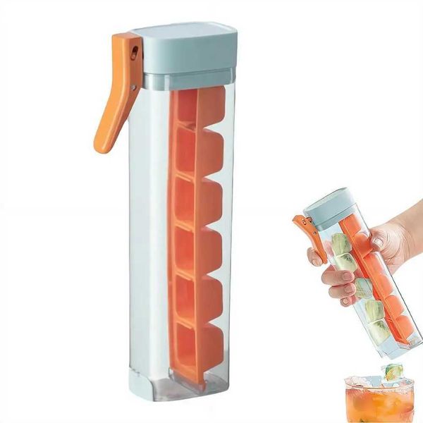 Food Grade Silicone Ice Cube Mold with OnePress Storage Box Whiskey Ice Cube Maker for Home Bar Kitchen Tools C260622