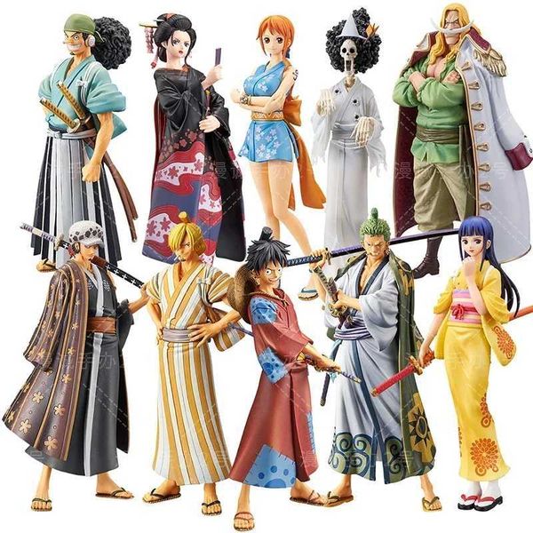 18cm One Piece Anime Figure Luffy Zoro Chopper Nami Action Figure Land of Wano Toys for s Gift Collectible Model L260513
