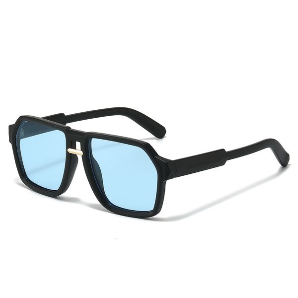 High Quality 2026 New Double-Beam Square Frame Sunglasses for Men, Fashion Street Style Aviator Sunglasses, Trendy Sun Glasses