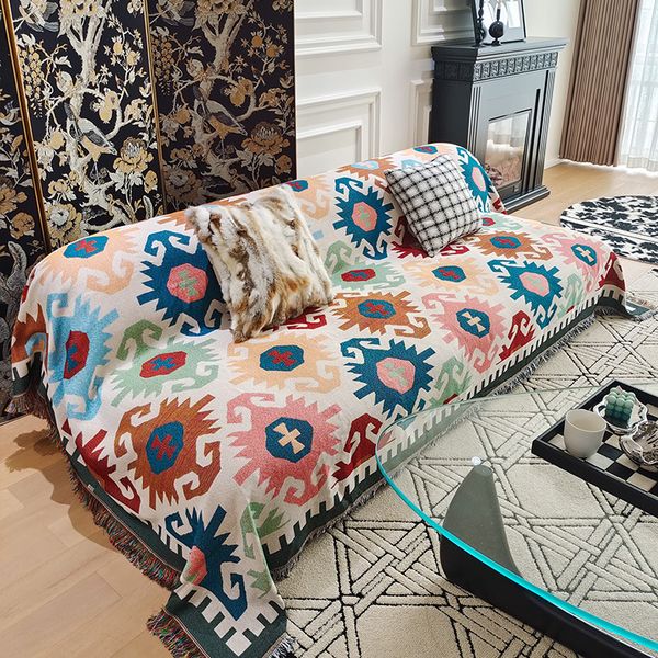 Nordic style sofa cover, simple one-piece sofa cushion cover, all-season, cat scratch resistant sofa cover.DRBT01