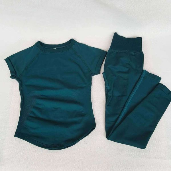 DHgate Pine Green Wear Women Clothes Sportswear Yoga Suits Fitness Tracksuits Sports Top Gym Leggings Set J260622 sold by DHgate