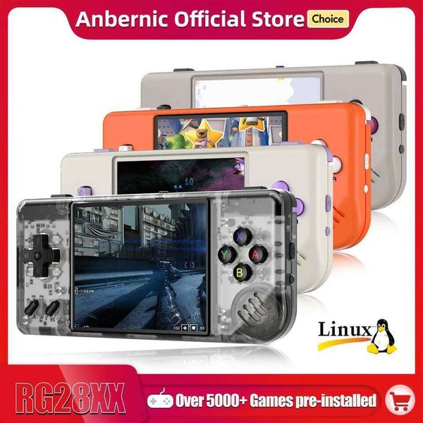 ANBERNIC RG28XX Handheld Game Console 2.83-inch 640*480 I Screen Linux System 3100mAh Support TV-HDMI-Output 64G 5000+ Games J260622