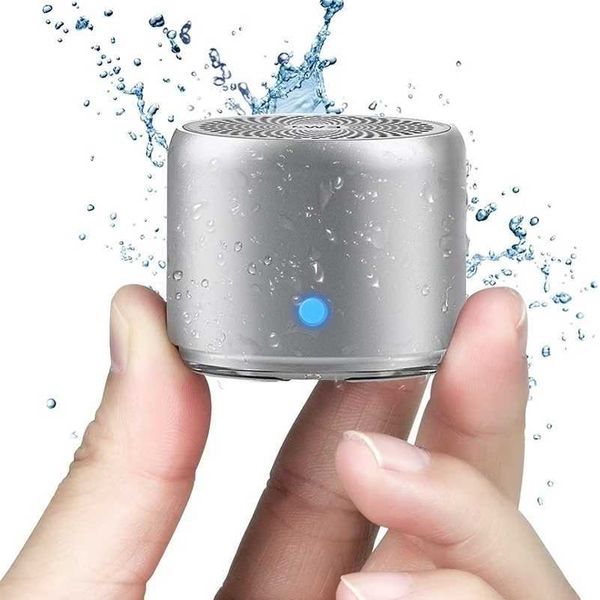 Speakers Portable EWA Mini Bluetooth Speaker Metal Heavy Bass Outdoor 50 IPX7 Waterproof Portable Wireless Audio A106PRO Music Player SpeakerL26623