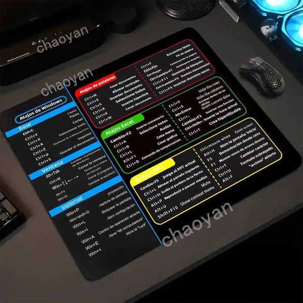 Spanish Selection Mouse pad Keyboard EXL Windows Office MousePad keypad Basic rubber non-slip mat L26