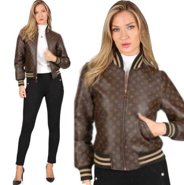 jacket 4XL women baseball leather jackets spring woman jacket coat VV866 S260623